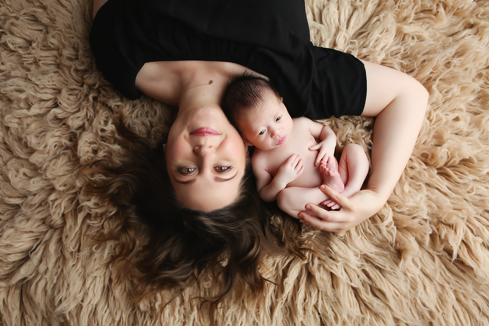 dallas newborn photographer mom and baby