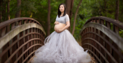 maternity outdoor forest beautiful bare belly Fort Worth photography