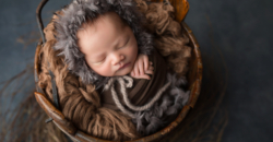 baby boy outdoors rustic fur cozy warm Fort Worth photography