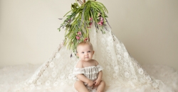 Baby girl walker teepee gorgeous sweet lace dallas photography