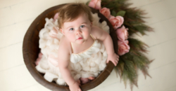 baby girl roses classic romantic sweet eye-catching Southlake photography