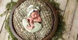 newborn baby girl earthy elegance vintage Fort Worth photography
