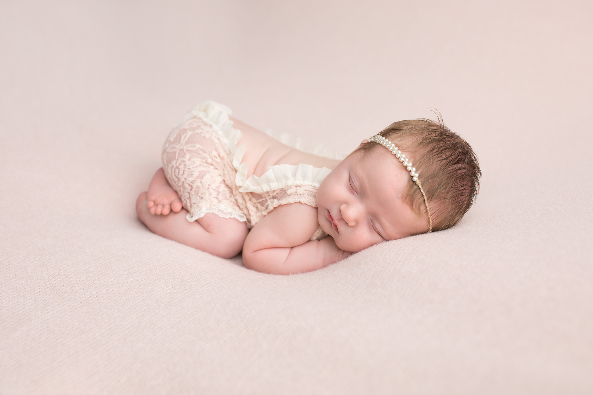 baby girl simply sweet pink elegant lace vintage Southlake photography