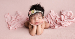 newborn baby girl simply beautiful sweet pink elegant Southlake photography