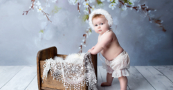 baby girl sophisticated elegant classic Fort Worth photography