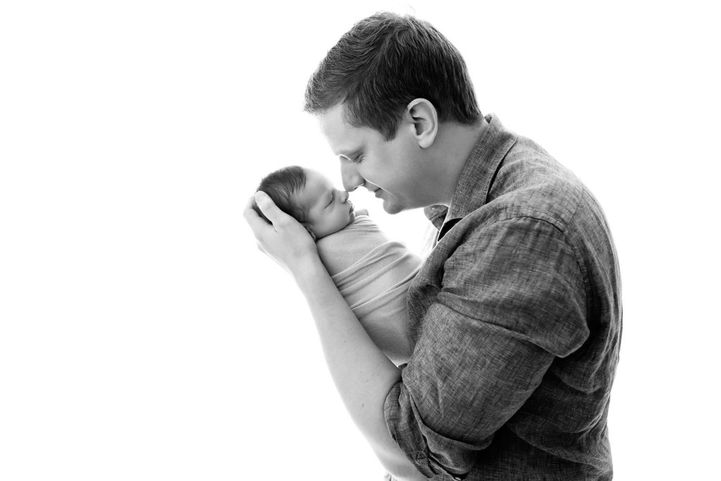 dad with newborn photo dallas newborn photographer