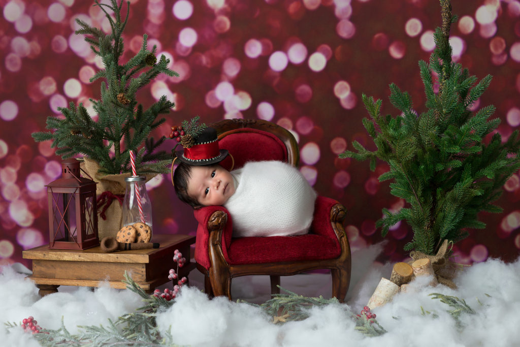 newborn snowman costume dallas photographer